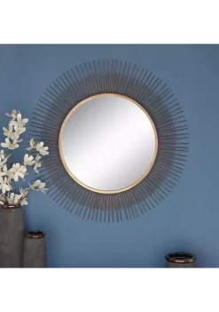 Deals ⌛ Modern Metal Wall Mirror by Monroe Lane 🛒 -Monroe Lane Sales Belk 3810