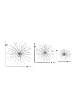 Top 10 ✔️ Contemporary Metal Wall Decor - Set of 3 by Monroe Lane 🌟 -Monroe Lane Sales Belk 384