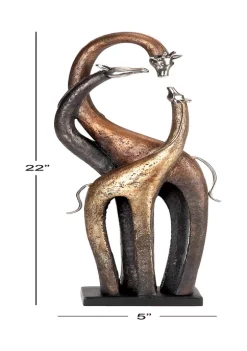 Best Sale 🎁 Eclectic Polystone Sculpture by Monroe Lane 🎁 -Monroe Lane Sales Belk 3844