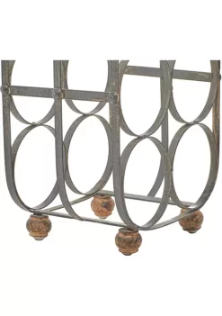 Flash Sale 🌟 Rustic Metal Wine Rack by Monroe Lane ⌛ -Monroe Lane Sales Belk 3870