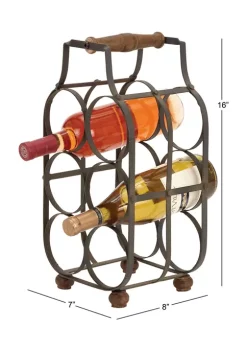 Flash Sale 🌟 Rustic Metal Wine Rack by Monroe Lane ⌛ -Monroe Lane Sales Belk 3871