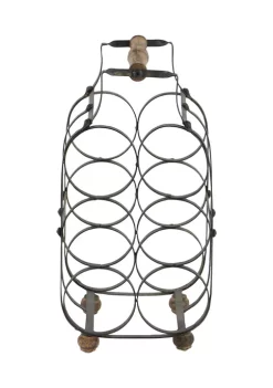 Flash Sale 🌟 Rustic Metal Wine Rack by Monroe Lane ⌛ -Monroe Lane Sales Belk 3872