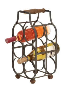 Flash Sale 🌟 Rustic Metal Wine Rack by Monroe Lane ⌛ -Monroe Lane Sales Belk 3873