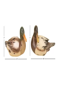 Cheap 🌟 Rustic Polystone Sculpture - Set of 2 by Monroe Lane ✔️ -Monroe Lane Sales Belk 39