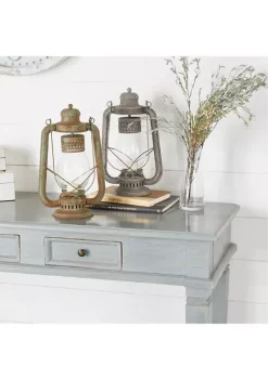 New 😀 Iron Rustic Lantern Set of 2 by Monroe Lane 🎁 -Monroe Lane Sales Belk 3901