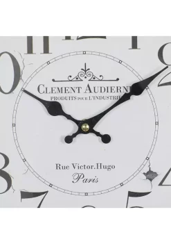 Wholesale 🔥 Farmhouse Metal Wall Clock by Monroe Lane 😍 -Monroe Lane Sales Belk 396