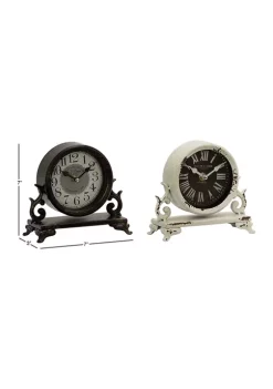 Cheapest 😉 Vintage Metal Clock - Set of 2 by Monroe Lane 🎁 -Monroe Lane Sales Belk 3964