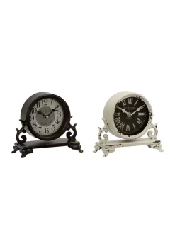 Cheapest 😉 Vintage Metal Clock - Set of 2 by Monroe Lane 🎁 -Monroe Lane Sales Belk 3966