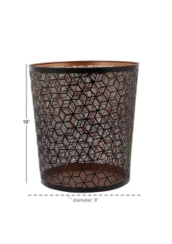 Discount 👏 Glam Metal Small Waste Bin by Monroe Lane 😀 -Monroe Lane Sales Belk 4001