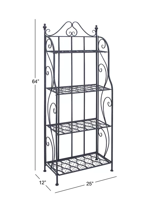 Outlet ❤️ Traditional Metal Bakers Rack by Monroe Lane 🔔 4 Outlet ❤️ Traditional Metal Bakers Rack by Monroe Lane 🔔 - Image 4