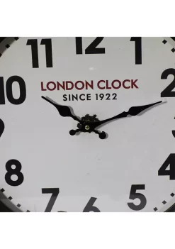 Hot Sale 👏 Traditional Metal Wall Clock by Monroe Lane 🎉 -Monroe Lane Sales Belk 4205