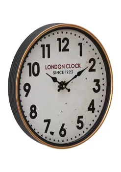 Hot Sale 👏 Traditional Metal Wall Clock by Monroe Lane 🎉 -Monroe Lane Sales Belk 4209