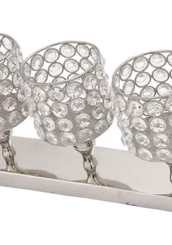 Wholesale ⭐ Glam Aluminum Candelabra by Monroe Lane ❤️ -Monroe Lane Sales Belk 4232