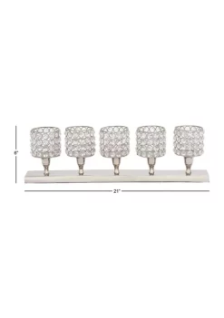 Wholesale ⭐ Glam Aluminum Candelabra by Monroe Lane ❤️ -Monroe Lane Sales Belk 4233