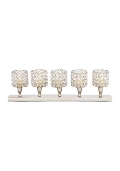 Wholesale ⭐ Glam Aluminum Candelabra by Monroe Lane ❤️ -Monroe Lane Sales Belk 4234