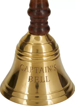 Flash Sale 👍 Coastal Brass Decorative Bell by Monroe Lane 😉 -Monroe Lane Sales Belk 4278