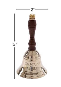 Flash Sale 👍 Coastal Brass Decorative Bell by Monroe Lane 😉 -Monroe Lane Sales Belk 4279