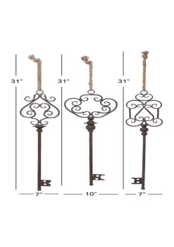 Promo 👍 Industrial Metal Wall Decor - Set of 3 by Monroe Lane 🧨 -Monroe Lane Sales Belk 4300