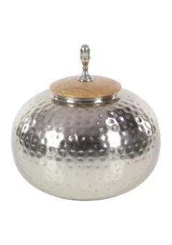 Best Sale 🔥 Contemporary Metal Decorative Jars by Monroe Lane 💯 -Monroe Lane Sales Belk 4307