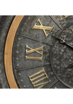 Best reviews of 😉 Farmhouse Metal Wall Clock by Monroe Lane ❤️ -Monroe Lane Sales Belk 4369