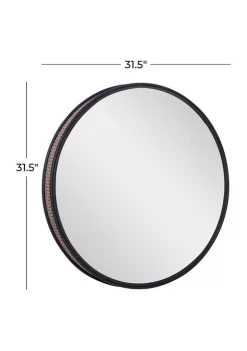 Best reviews of ✨ Modern Metal Wall Mirror by Monroe Lane 🎉 -Monroe Lane Sales Belk 4390