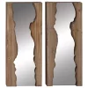 Best deal 😉 Contemporary Wood Wall Mirror - Set of 2 by Monroe Lane 🌟