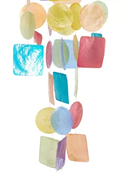 Budget ❤️ Coastal Capiz Shell Windchime by Monroe Lane 🎉 -Monroe Lane Sales Belk 4457