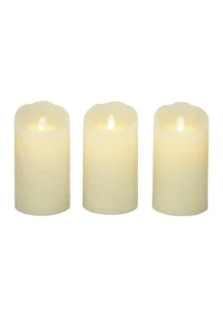 Promo 🎉 Traditional Wax Flameless Candle - Set of 3 by Monroe Lane 😍