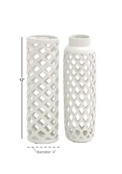 Brand new 🧨 Modern Ceramic Vase - Set of 2 by Monroe Lane 🥰 -Monroe Lane Sales Belk 4523