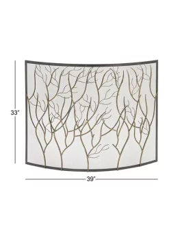 Coupon 🔔 Eclectic Metal Fireplace Screen by Monroe Lane 🔔 -Monroe Lane Sales Belk 4535