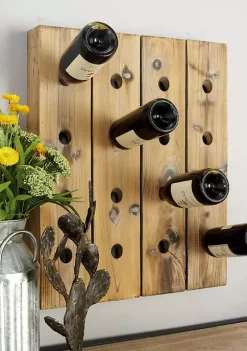 Top 10 ⌛ Rustic Wood Wall Wine Rack by Monroe Lane 🧨