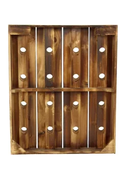 Top 10 ⌛ Rustic Wood Wall Wine Rack by Monroe Lane 🧨 -Monroe Lane Sales Belk 4539