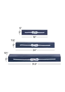 Top 10 🔔 Contemporary Wood Wall Shelf - Set of 3 by Monroe Lane 👍 -Monroe Lane Sales Belk 4547