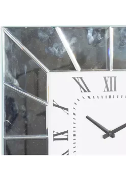 Best Sale 😍 Glam Wood Wall Clock by Monroe Lane ✔️ -Monroe Lane Sales Belk 4608