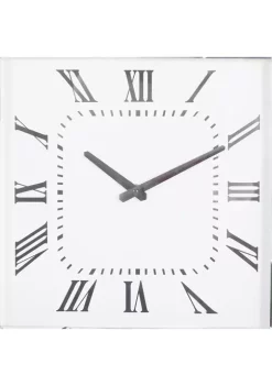 Best Sale 😍 Glam Wood Wall Clock by Monroe Lane ✔️ -Monroe Lane Sales Belk 4609