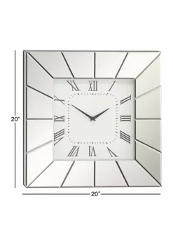 Best Sale 😍 Glam Wood Wall Clock by Monroe Lane ✔️ -Monroe Lane Sales Belk 4610