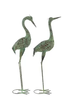 New 🎉 Coastal Metal Garden Sculpture - Set of 2 by Monroe Lane 😀
