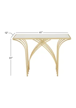 Outlet ⌛ Modern Metal Console Table by Monroe Lane 💯 -Monroe Lane Sales Belk 4633