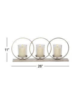 Flash Sale 🧨 Contemporary Aluminum Candelabra by Monroe Lane ⌛ -Monroe Lane Sales Belk 4672