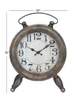 Hot Sale 🔥 Vintage Metal Clock by Monroe Lane 🧨 -Monroe Lane Sales Belk 4677