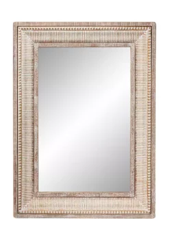 Cheap ✔️ Farmhouse Metal Wall Mirror by Monroe Lane 👏