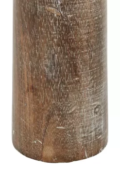 Flash Sale 🌟 Coastal Mango Wood Candle Holder - Set of 3 by Monroe Lane ✨ -Monroe Lane Sales Belk 4696