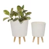 Discount 🌟 Contemporary Wood Planter - Set of 2 by Monroe Lane ⭐