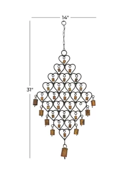 Buy 👍 Eclectic Metal Windchime by Monroe Lane ✨ -Monroe Lane Sales Belk 4734