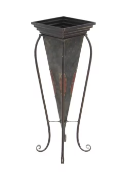 Outlet 👏 Rustic Metal Planter - Set of 2 by Monroe Lane 😉 -Monroe Lane Sales Belk 4772