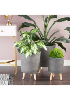 Cheapest 🛒 Contemporary Fiberclay Planter - Set of 3 by Monroe Lane 🤩 -Monroe Lane Sales Belk 4782