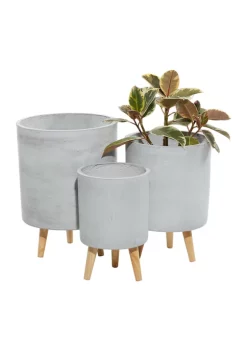Cheapest 🛒 Contemporary Fiberclay Planter - Set of 3 by Monroe Lane 🤩 -Monroe Lane Sales Belk 4784