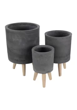 Cheapest 🛒 Contemporary Fiberclay Planter - Set of 3 by Monroe Lane 🤩 -Monroe Lane Sales Belk 4785