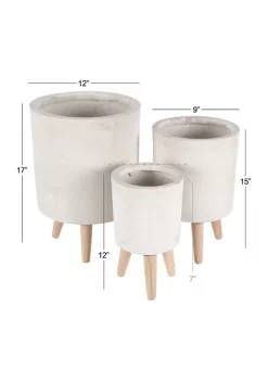 Cheapest 🛒 Contemporary Fiberclay Planter - Set of 3 by Monroe Lane 🤩 -Monroe Lane Sales Belk 4786