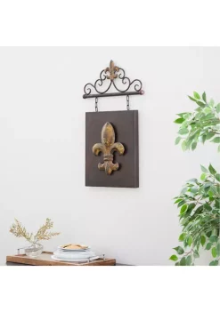Hot Sale 🧨 Traditional Metal Wall Decor by Monroe Lane ❤️ -Monroe Lane Sales Belk 4796